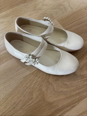 Bonpoint “Baby Tam” Crystal-Embellished Mary Jane Flats for Little Girls